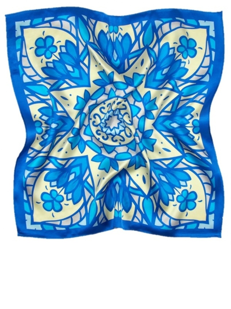 AD7-028 Jedwabna apaszka z mandal� 68x68cm